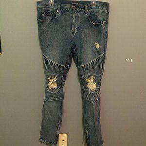 Pacsun Dark Demim Biker Jeans